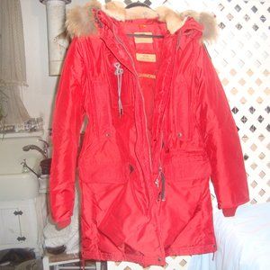 Gorsuch Parajumpers Kodiak red down coat size m